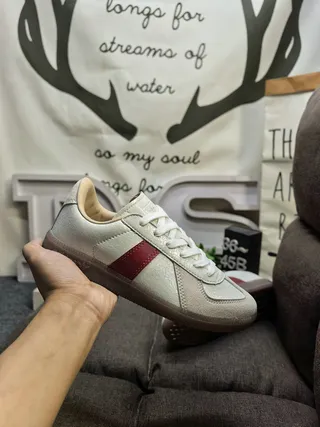 Adidas Spezial White and Beige Leather-Suede Lifestyle Sneakers