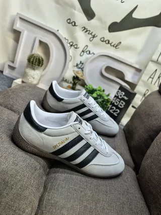 Adidas Spezial Black and White Suede Lifestyle Sneakers