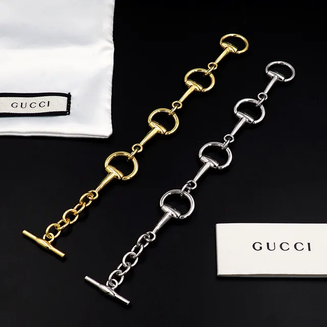 Gucci Horsebit 1955 Gold-Tone Horsebit Link Bracelet