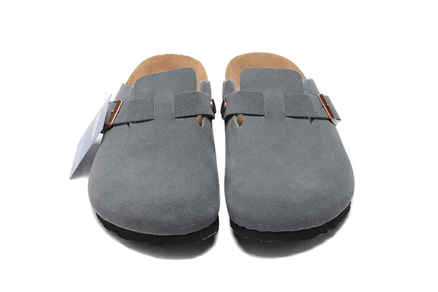 Birkenstock Arizona Gray Suede Clog