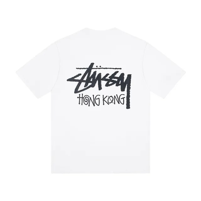 Stussy Stock Logo Hong Kong Graphic T-Shirt