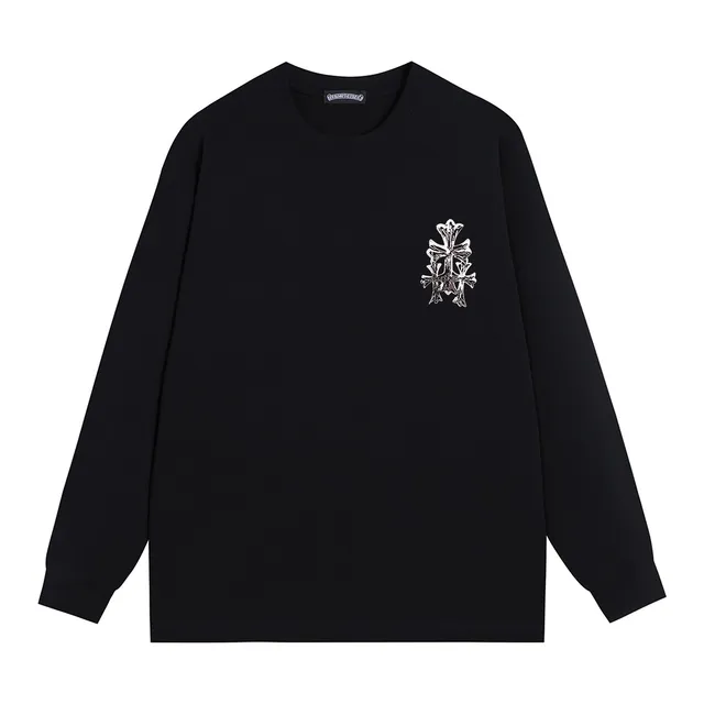 Chrome Hearts Cross Motif Graphic Long-Sleeve T-Shirt