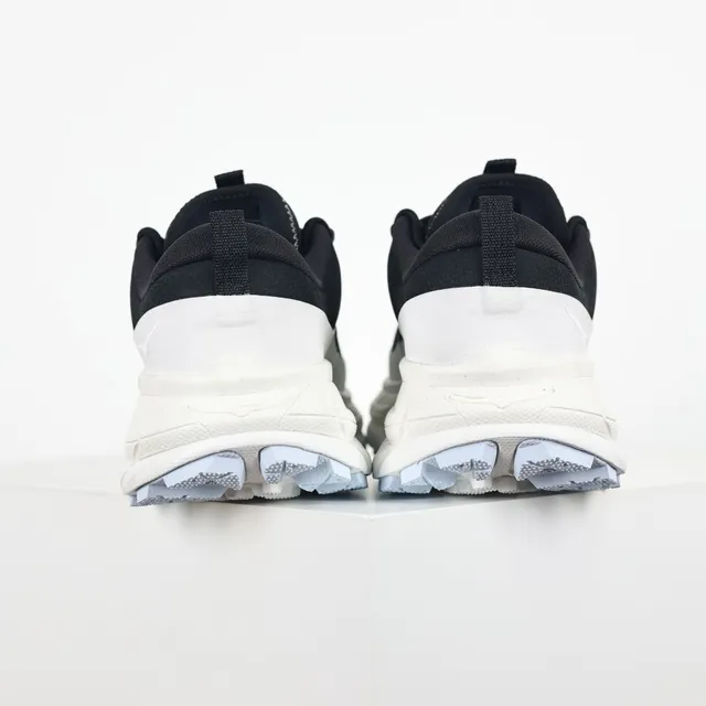 Salomon Black White Chunky Trail-Inspired Sole Suede Upper Running Shoes