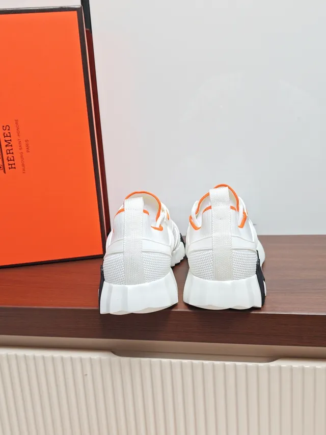 Hermès Oran Sneaker White Orange Black Lifestyle Sneakers