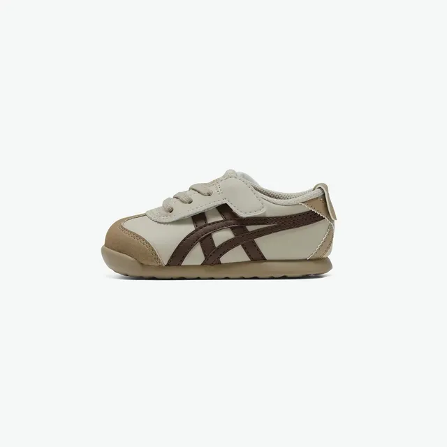 ASICS Beige Green Low-Top Lace-Up Lifestyle Sneakers
