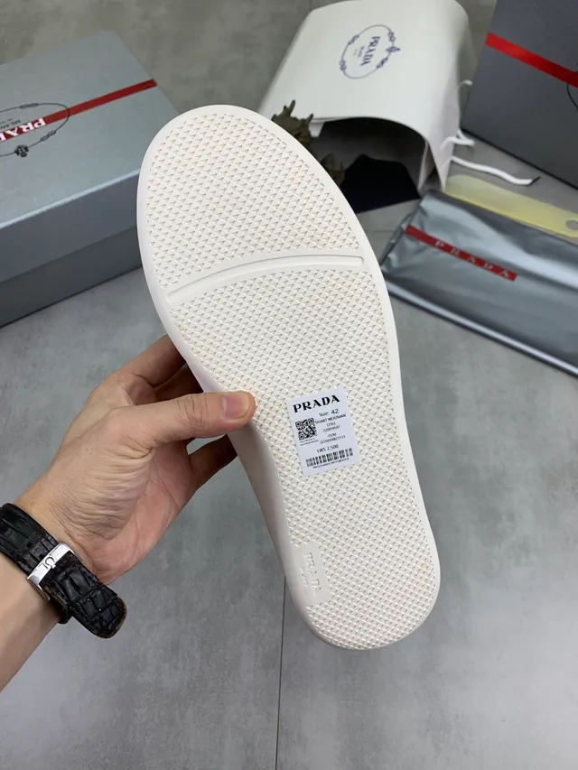 Prada High-Top Beige Lifestyle Sneakers