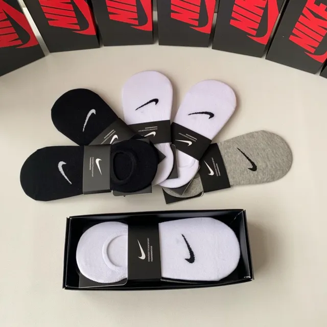 Nike Black White No-Show Low-Cut Socks