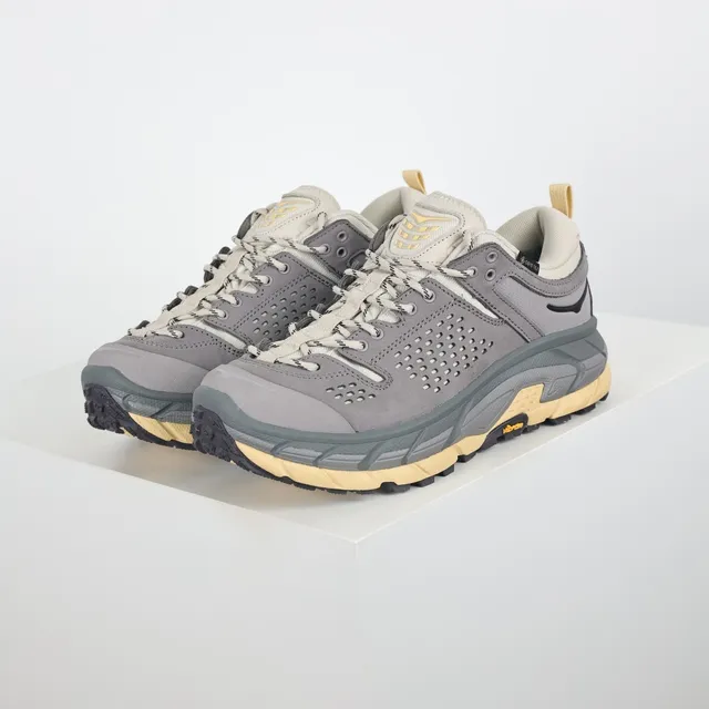 Hoka Speedgoat Gray and Yellow GORE-TEX Trail Running Shoes