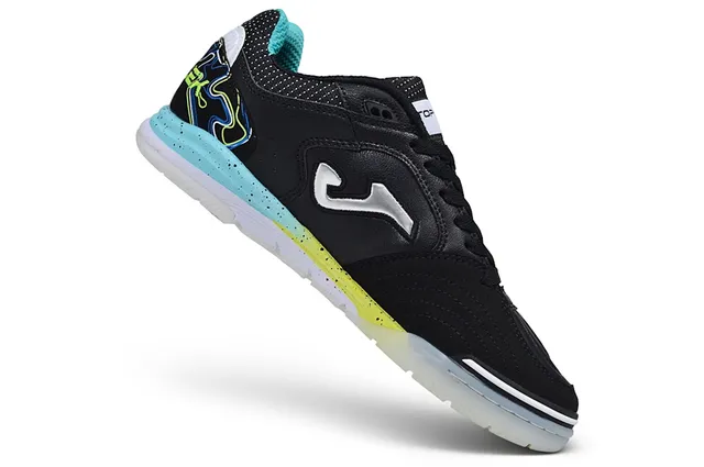 Joma Black Multicolor Low-Top Synthetic Leather Upper Sneakers