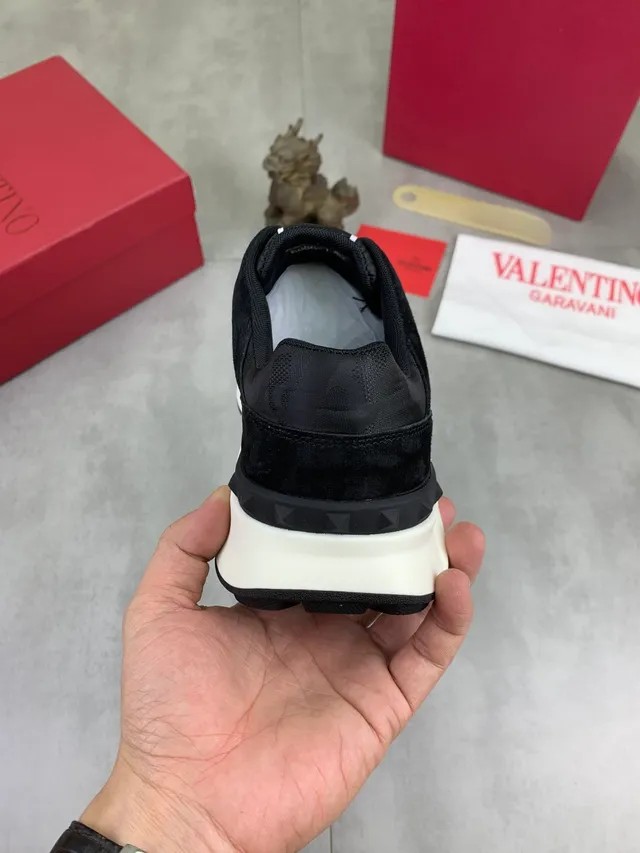 Valentino VLTN Sneaker Black and Off-White Chunky Sneakers
