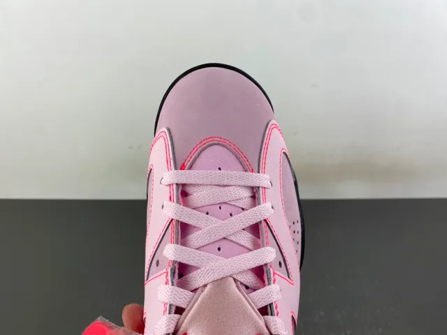 Air Jordan 6 Pink and Red High-Top Basketball Shoes