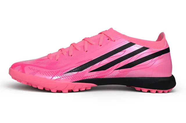 Adidas Hyperfast Pink and Black Turf Soccer Shoes