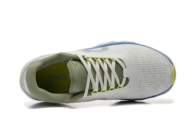 On Cloudmonster Light Gray Blue Lime Running Shoes