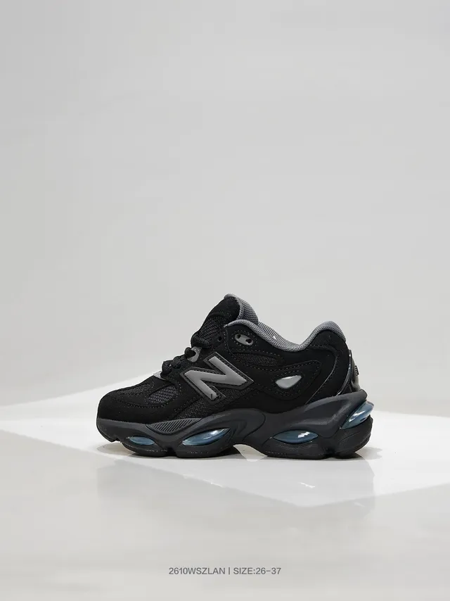 New Balance 9060 Gray and Black Chunky Sneakers