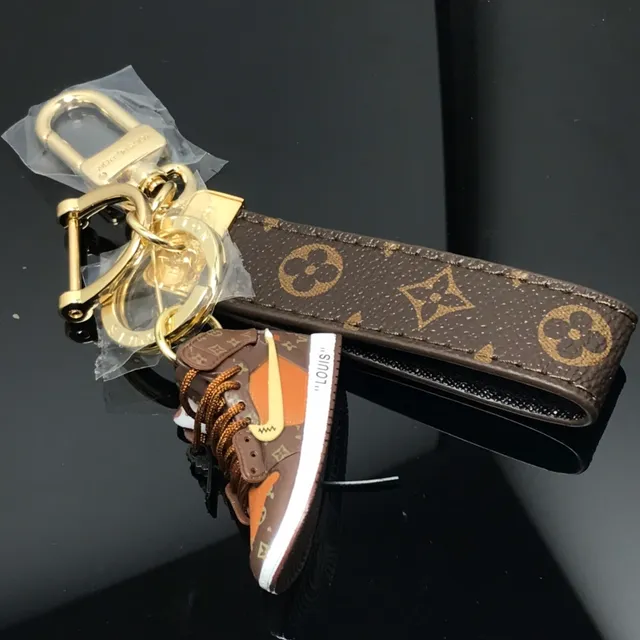 Louis Vuitton Monogram Mini Sneaker Keychain Strap Saddle Bag