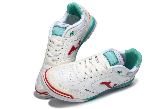 Joma Top-Plex White Blue Lace-Up Synthetic And Mesh Upper Sneakers
