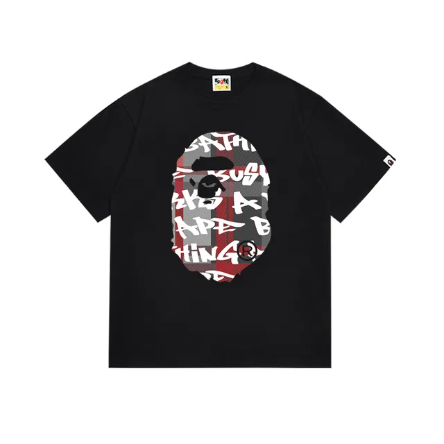 A Bathing Ape Ape Head Graphic Black T-Shirt