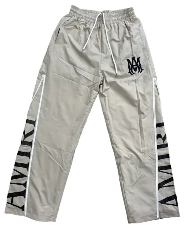 Amiri Track Pant Black White Side-Zip Pants