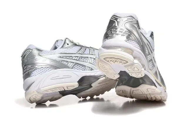 ASICS Gel-Kayano Silver Metallic Running Shoes