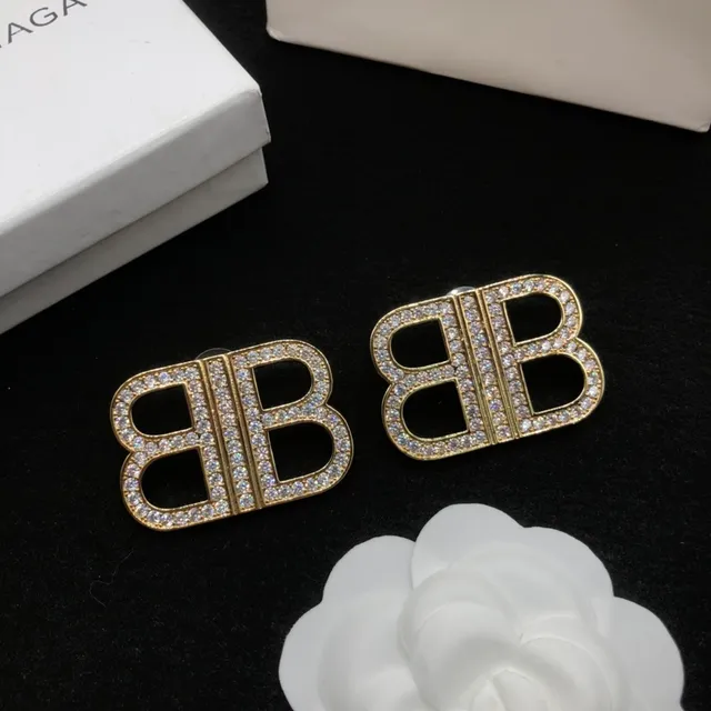 Chanel Gold Transparent Crystal-Pavé Earrings