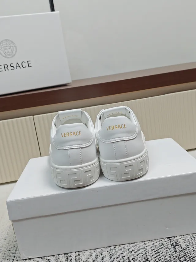 Versace Odissea White Greca Pattern Lifestyle Sneakers