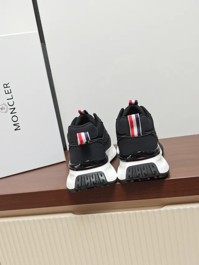 Moncler Black and White Lifestyle Sneakers