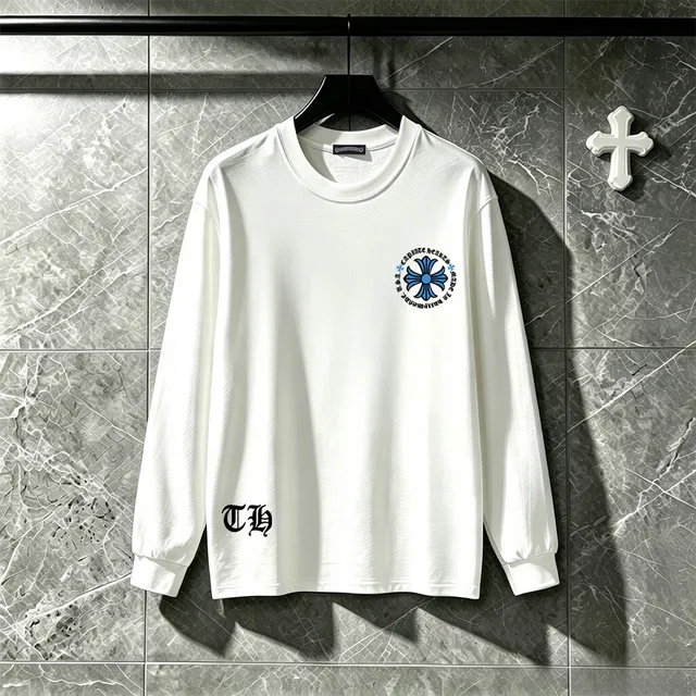 Chrome Hearts Cross Motif Graphic Long-Sleeve T-Shirt