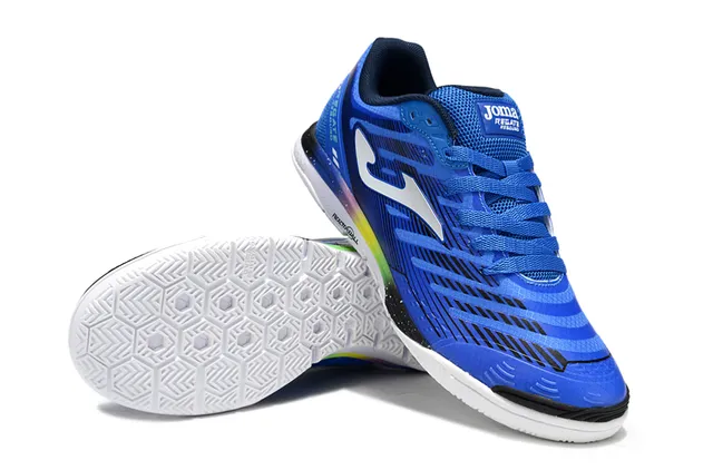 Joma Regate White Blue Low-Top Synthetic-Mesh Upper Sneakers