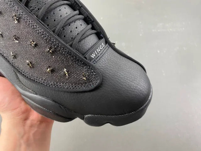 Air Jordan 13 Black Studded High-Top Basketball Shoes