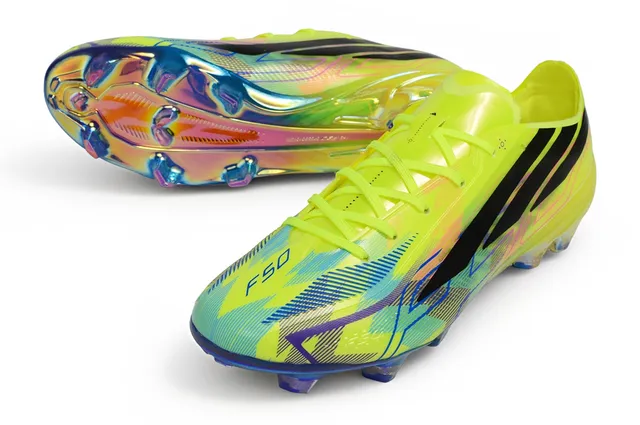 Adidas Hyperfast Neon Yellow Iridescent Firm-Ground Soccer Shoes