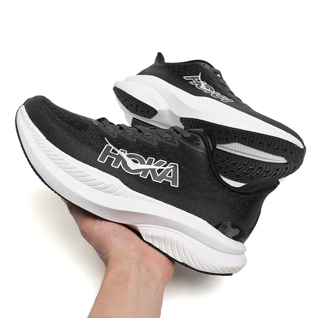 Hoka Mach 6 Black White Running Shoes
