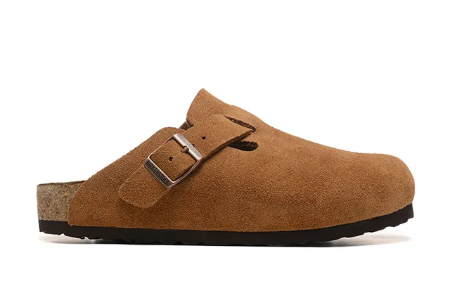 Birkenstock Arizona Brown Suede Upper Single-Buckle Strap Casual Shoes