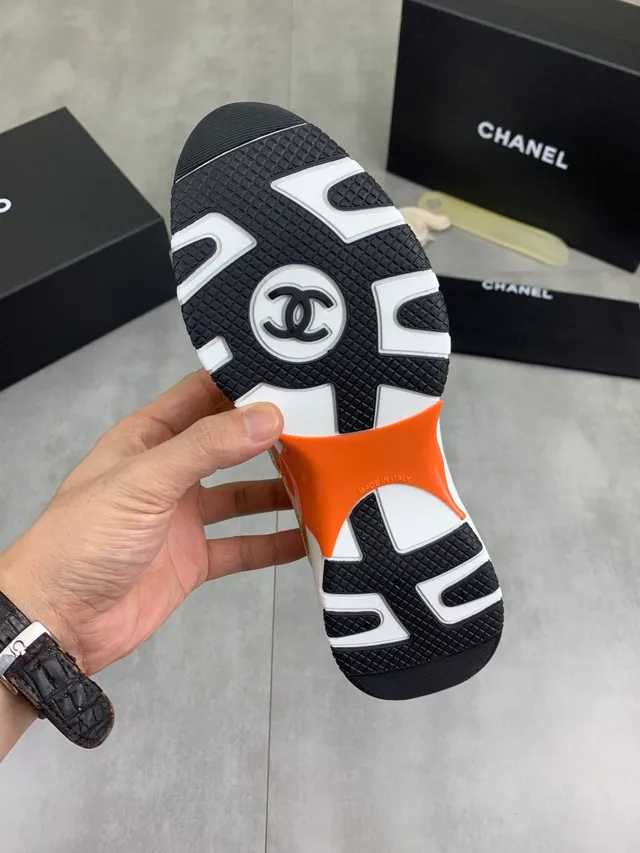 Chanel Runner Metallic Gold Blue Red Lifestyle Sneakers