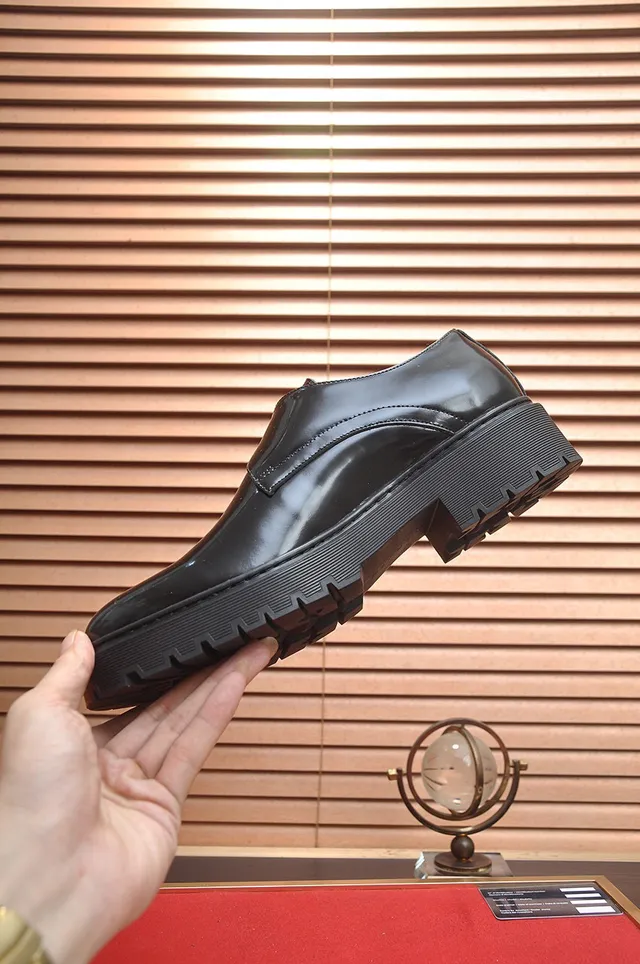 Hermès Buckled Monk Shoe Black Patent Leather Monk Shoes