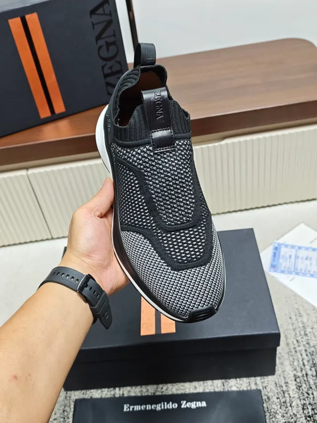 Zegna Knit Slip-On Lifestyle Sneakers