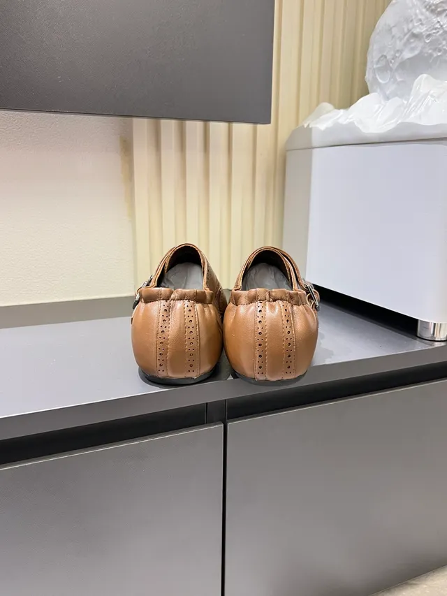 Brown Black Brogue-Perforated Strap Monk Shoes