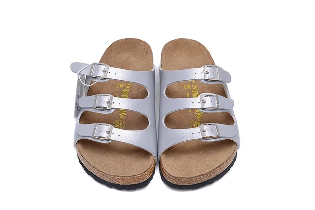 Birkenstock Arizona Metallic Silver Casual Sandals