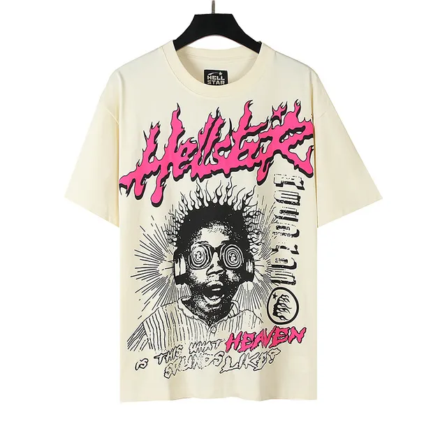 Hellstar Graphic Flame Print Oversized T-Shirt