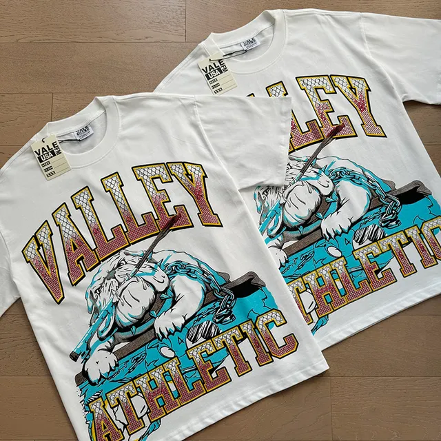 Vale Forever Valley Athletic Graphic Print White T-Shirt