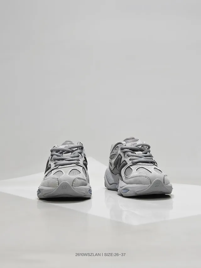 New Balance 9060 Gray and Black Chunky Sneakers
