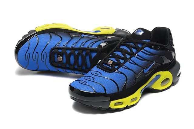 Nike Air Max Plus Volt Blue Black Lifestyle Sneakers