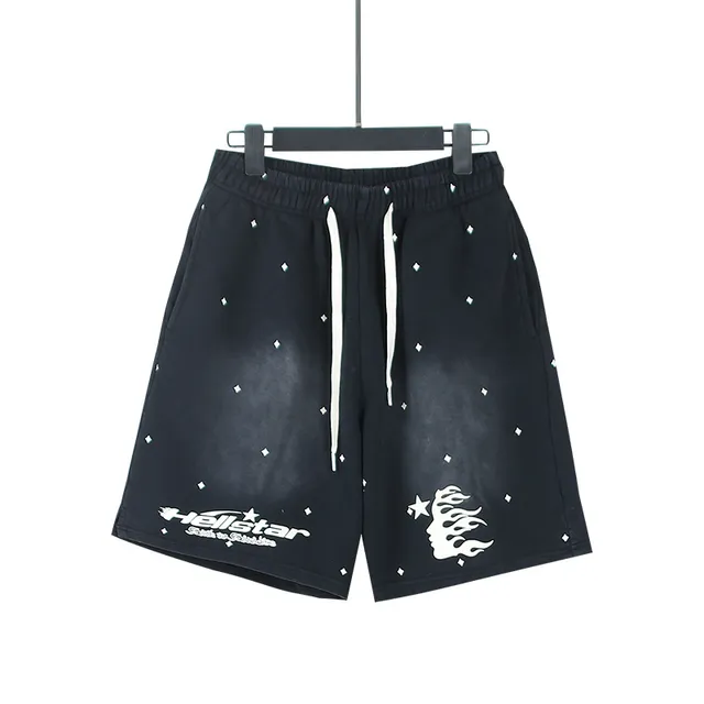 Hellstar Star Print Graphic Shorts