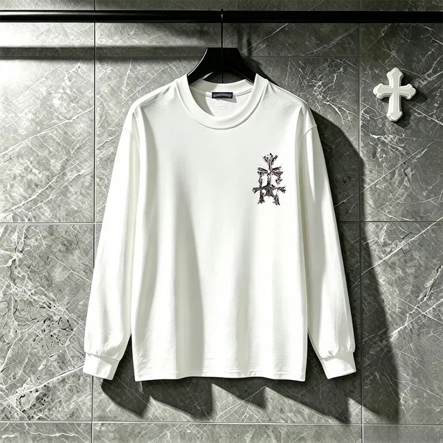 Chrome Hearts Cross Motif Graphic Long-Sleeve T-Shirt