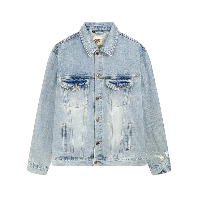 Gallery Dept Light-Wash Distressed Denim Jacket
