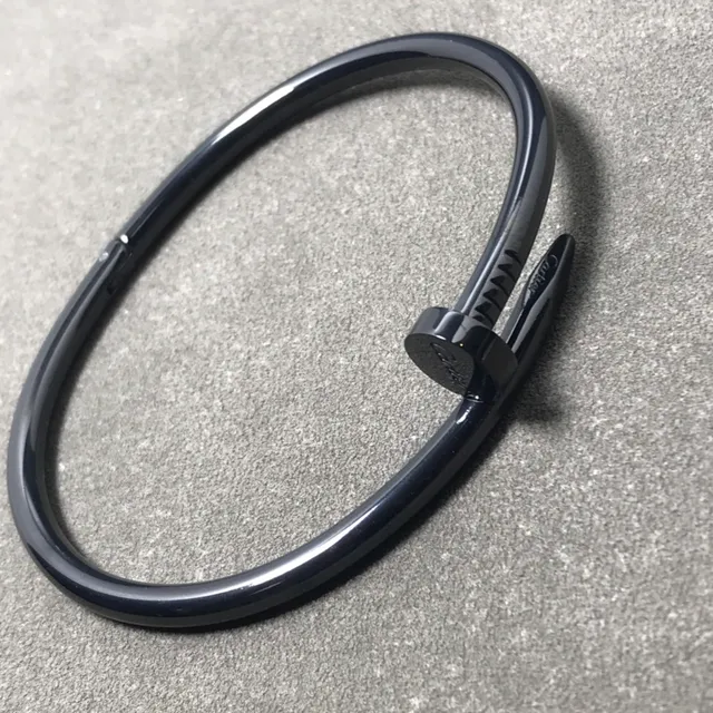 Cartier Juste un Clou Black Polished Nail Motif Bracelet