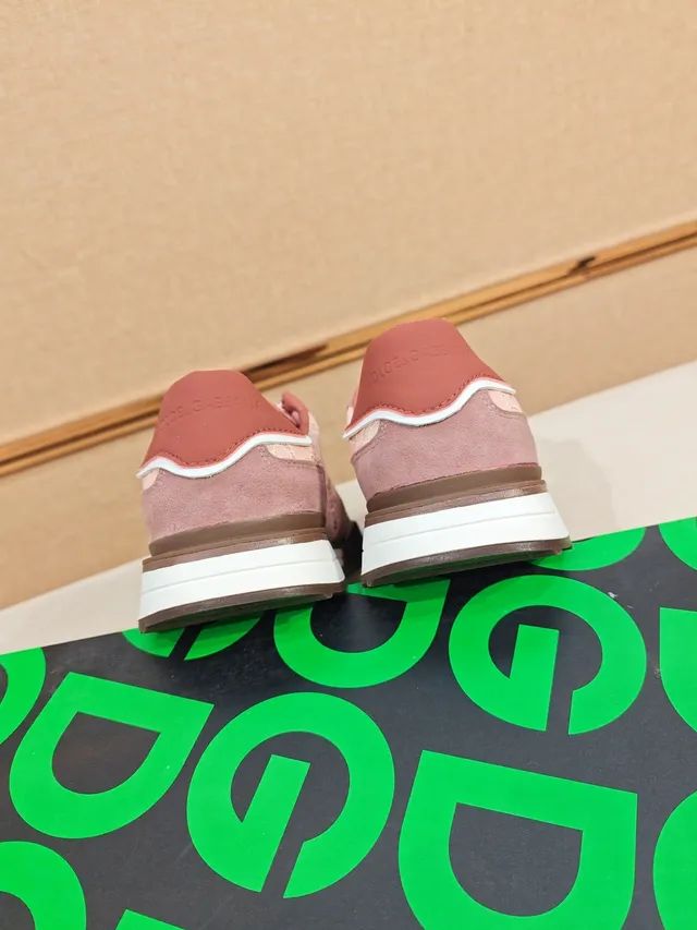 DC Shoes Pink Brown Suede Upper Lace-Panel Overlay Lifestyle Sneakers