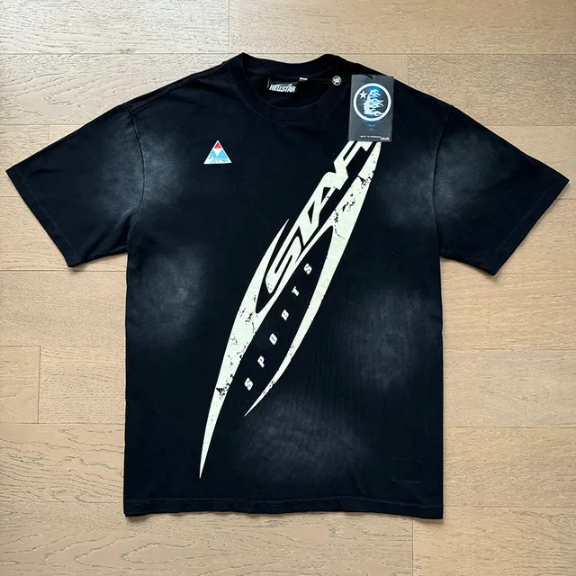 Helstar Star Graphic Distressed Black Tracksuit
