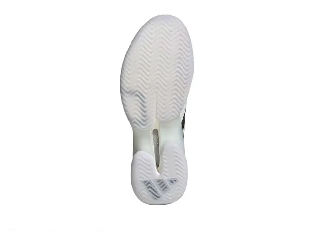 Adidas White and Black Three-Stripe Performance Sneaker