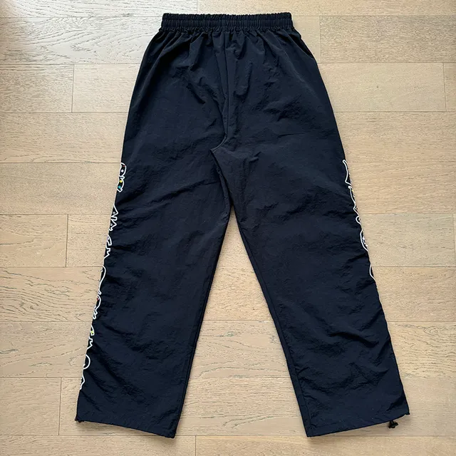 Mixed Emotion Black Embroidered Tracksuit