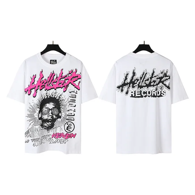 Hellstar Graphic Flame Print Oversized T-Shirt